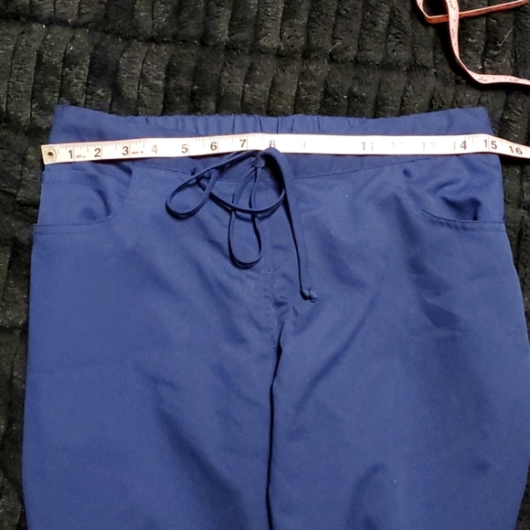 Grey's Anatomy SM Petite Indigo Blue  Scrub Set - Picture 3 of 15